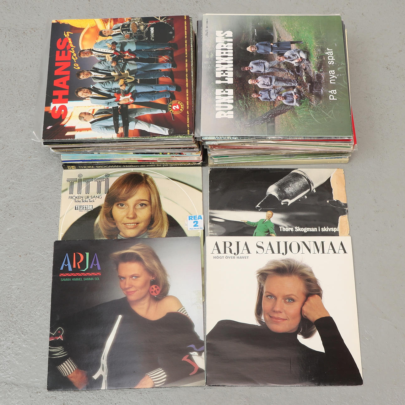 VINYL RECORDS, approx. 85 pcs, including Thore Skogman.