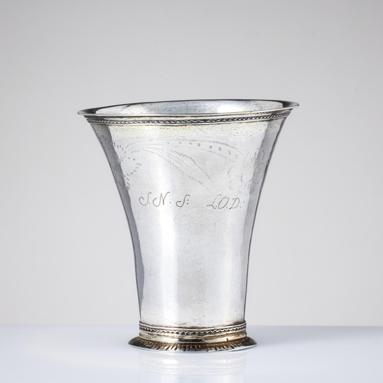 CARL LUNDSTRÖM. A silver cup, Norrköping 1777.