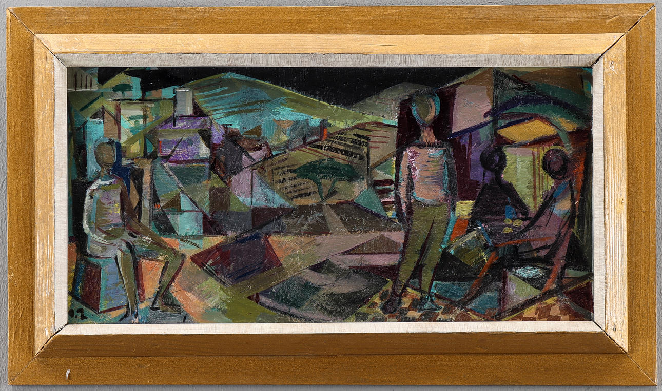 OLLE ZETTERQUIST. Cubist composition.