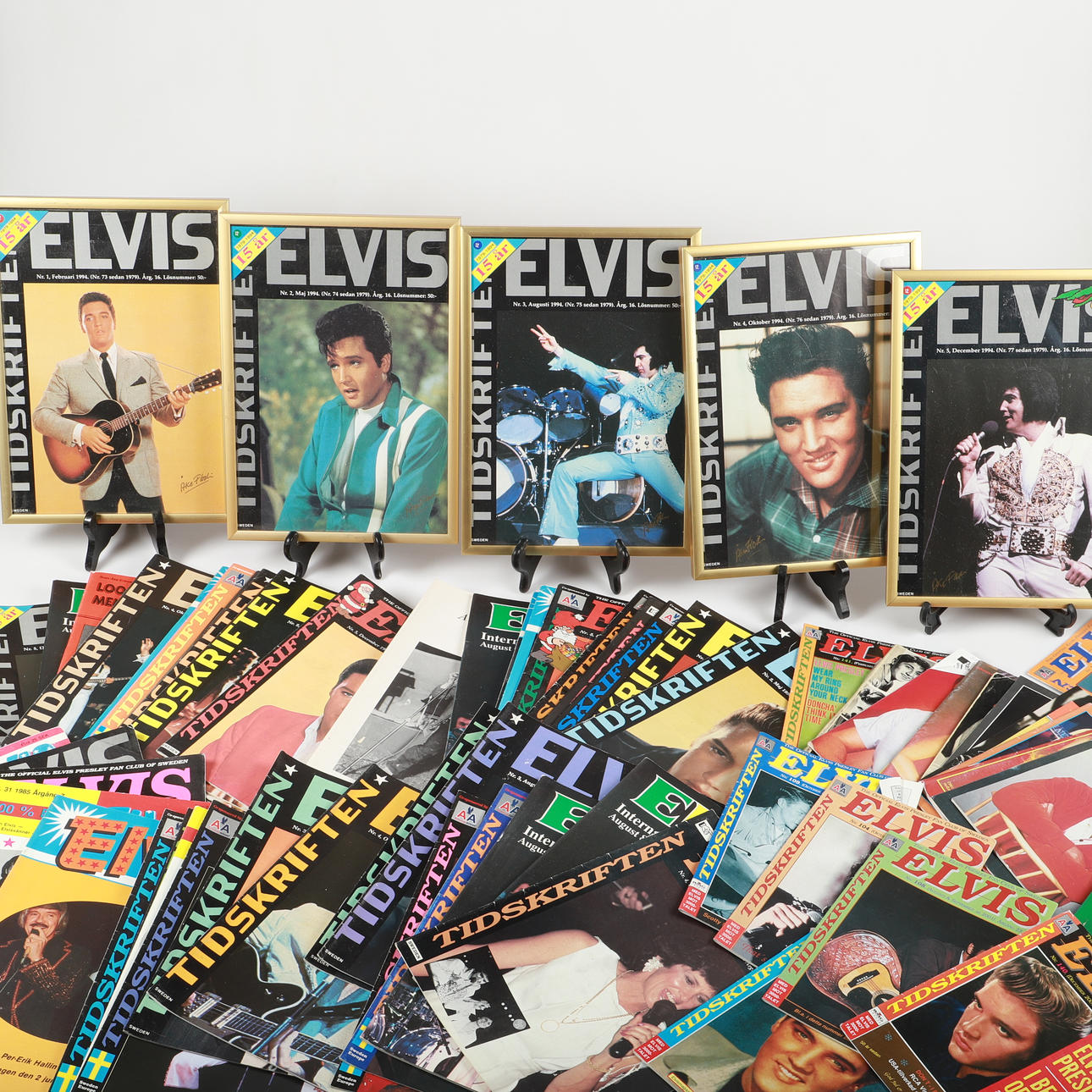 ELVIS PRESLEY MEMORABILIA, stor fest.