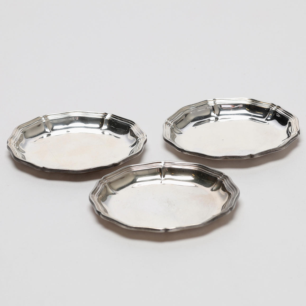 UNDERLAG. Sølv, 3 stk.