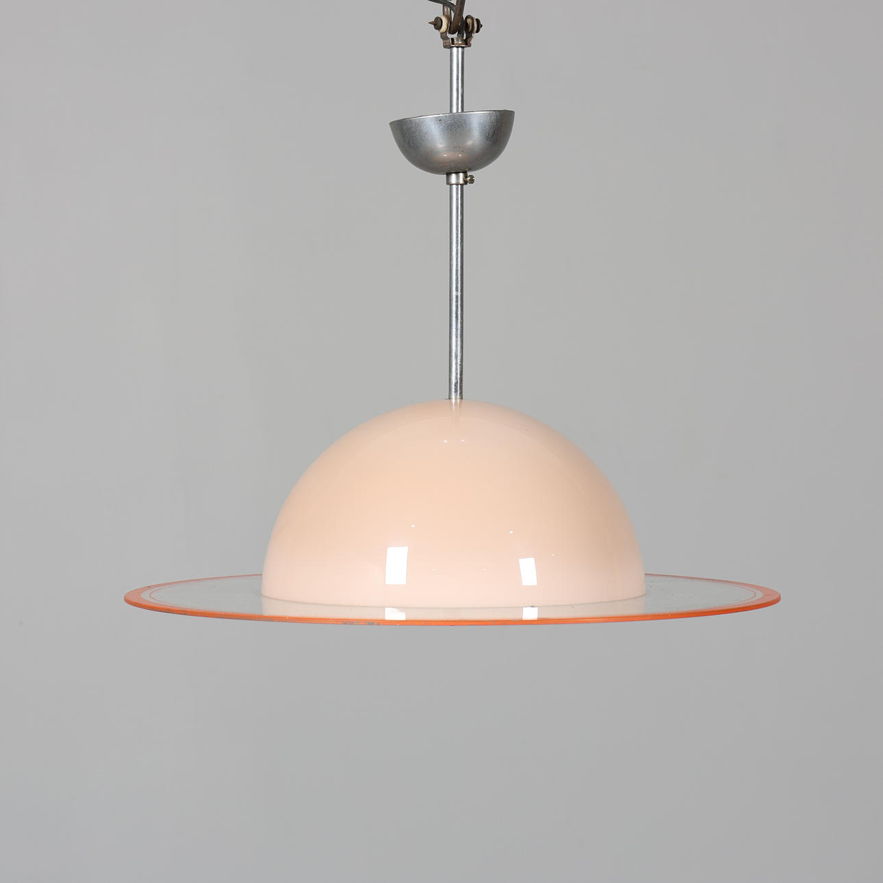 LOFTLAMPE, saturnus model, glas og metal.
