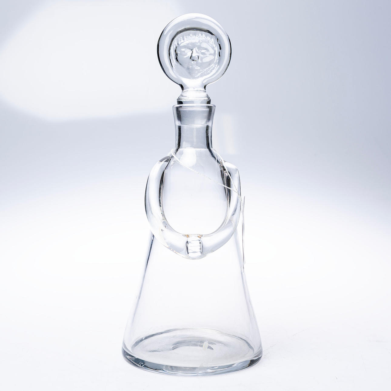 ERIK HÖGLUND. Decanter with cork, Boda, signed & numbered.