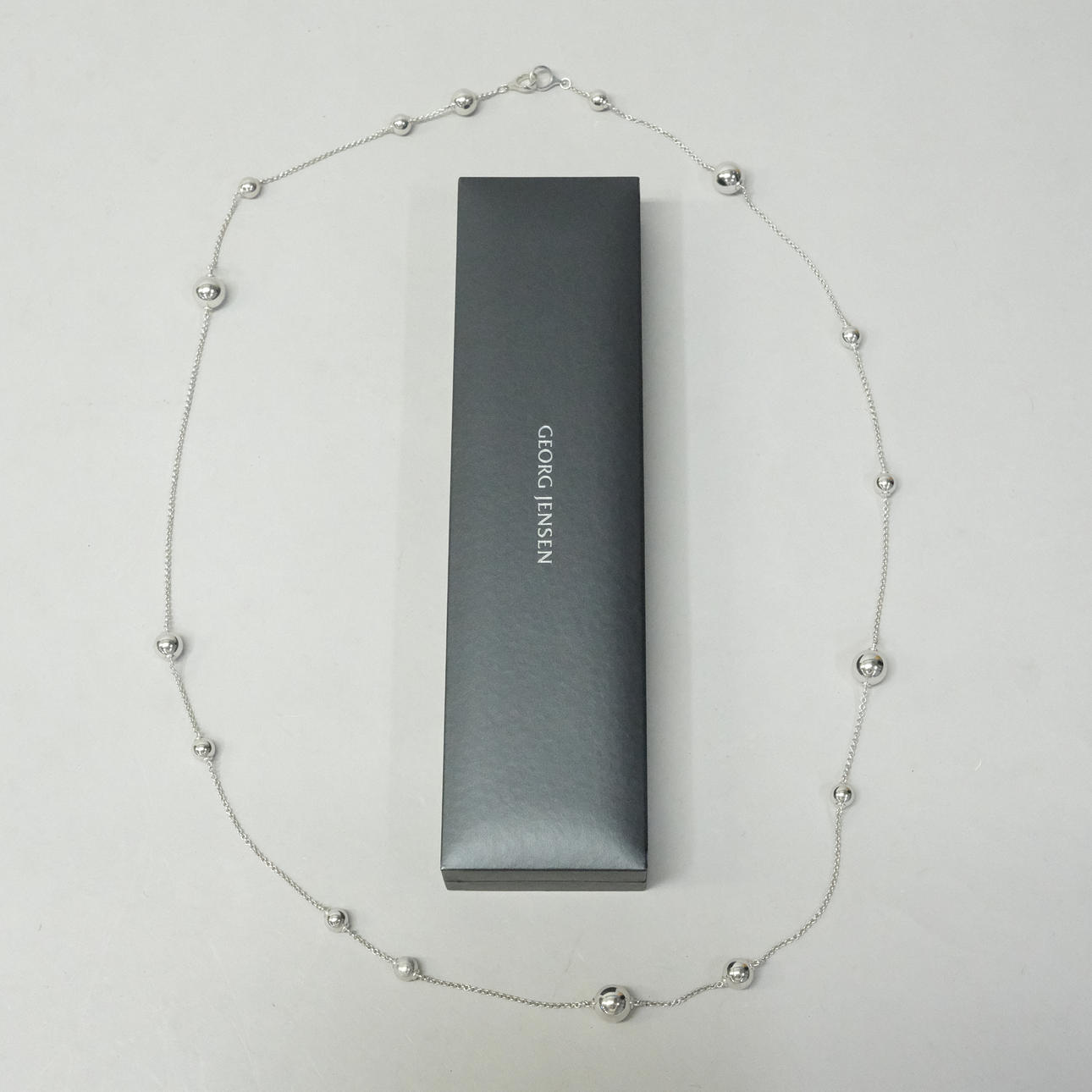 GEORG JENSEN. COLLAR, «ESFERA», PLATA.