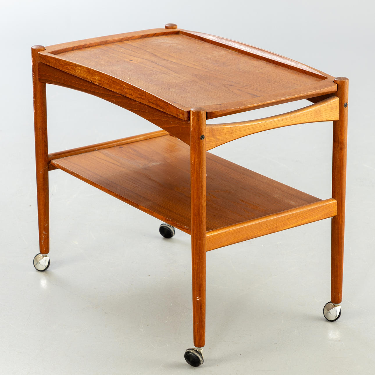 Poul Hundevad, teak trolley. 1960s.