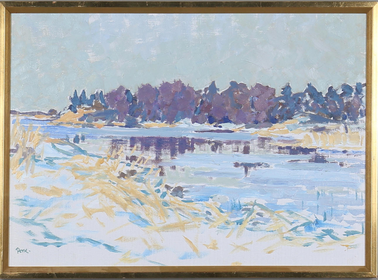 OSTEN PORSE. olja på duk, signerad.