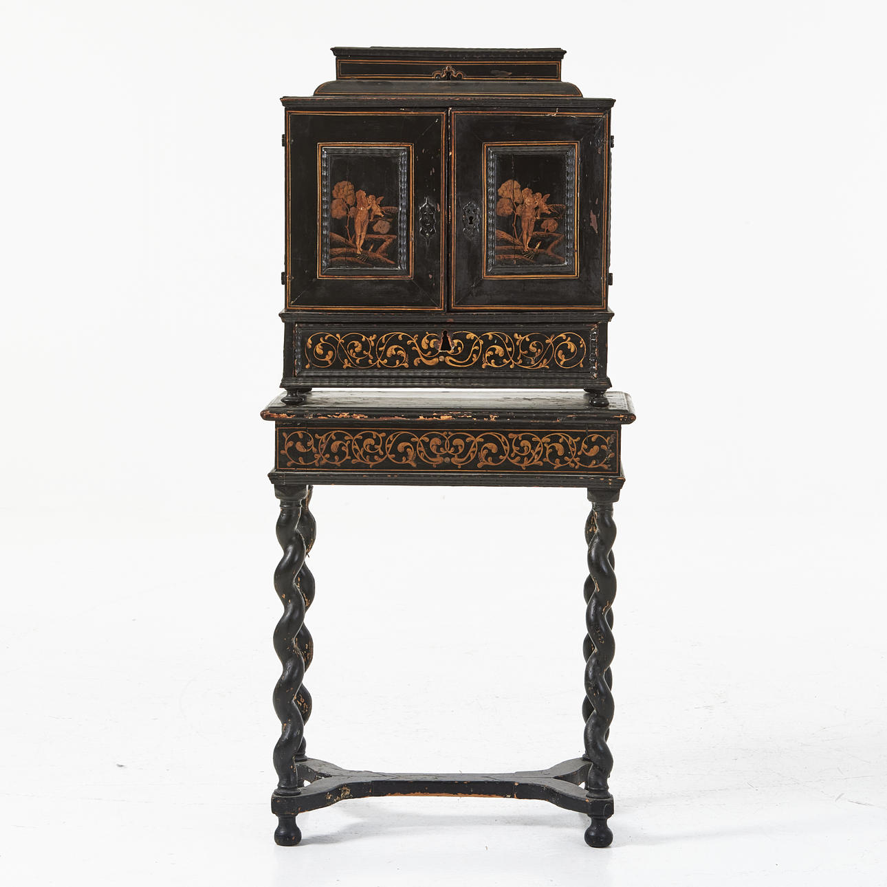 A Baroque cabinet, early 18th century.