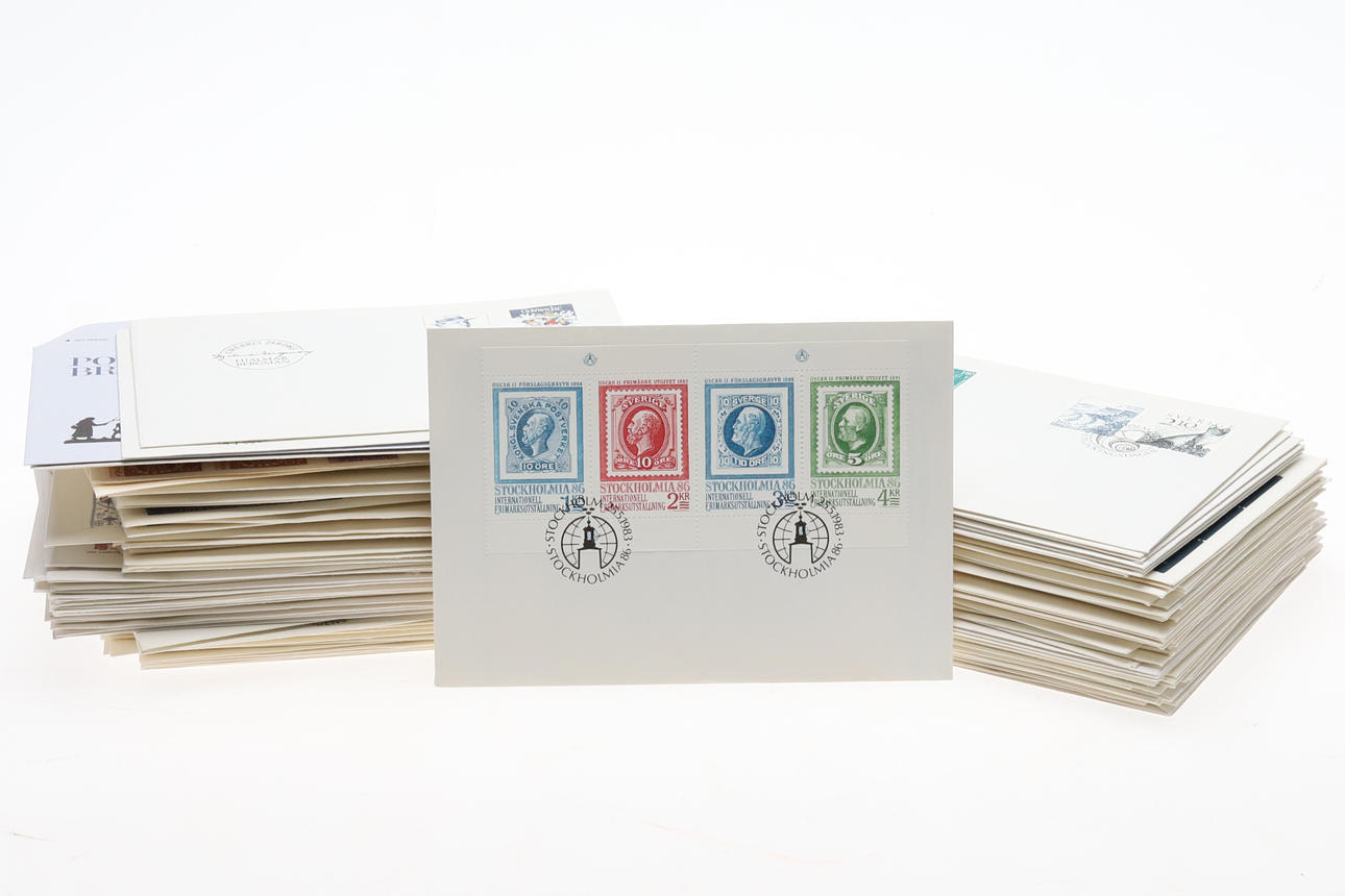 FIRST DAY LETTER approx. 150 pcs, mostly Sweden.