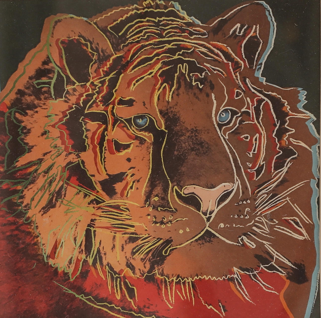 ANDY WARHOL. After, offset print, “Siberian tiger.