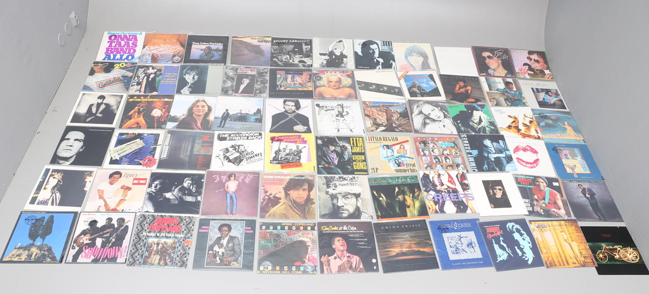 LP-SKIVOR, drygt 100 st.