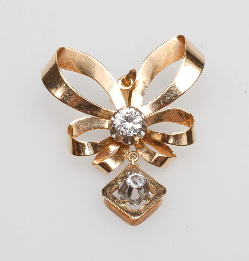 BROSCH MED STENAR, Stockholm 1953, 18k guld, vikt ca 3,8 gr.