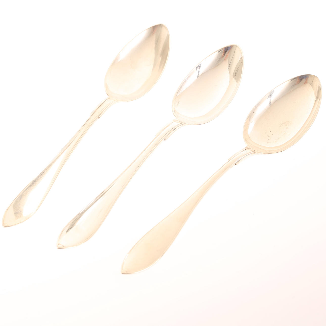 Tablespoons, 3 pieces, silver.