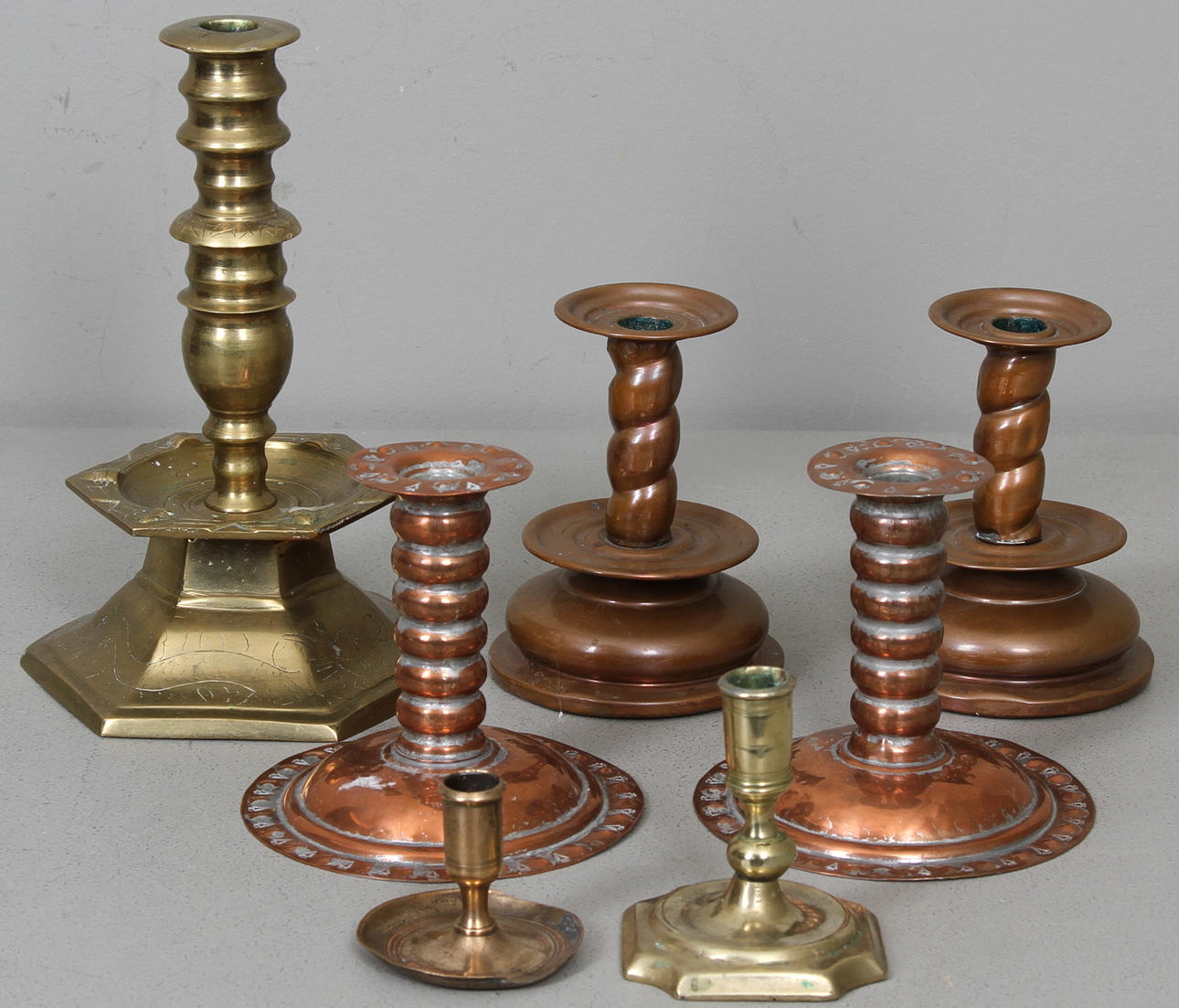 LJUSSTAKAR, 7 st, 1800-1900-tal.