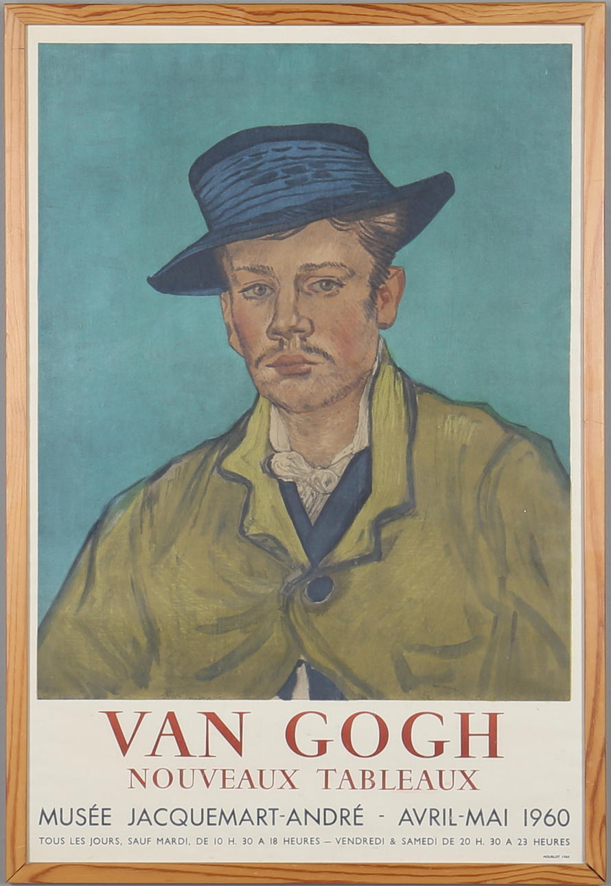 VINCENT VAN GOGH. EFTER. Affisch, Musée Jacquemart-André, Paris, 1960.
