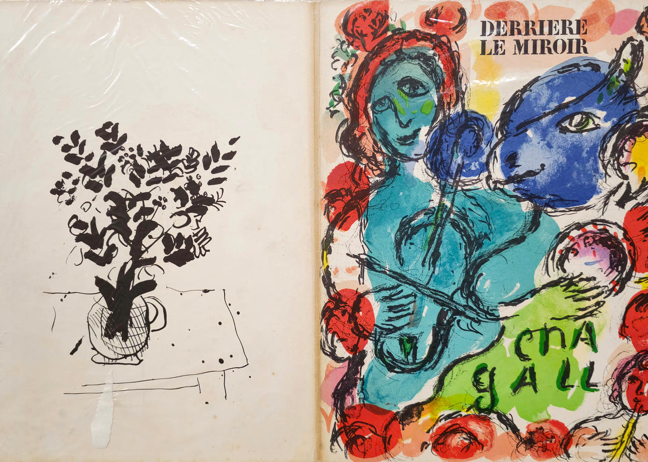 MARC CHAGALL. LITHOGRAPHY MELRIERE LE MIRROIR.