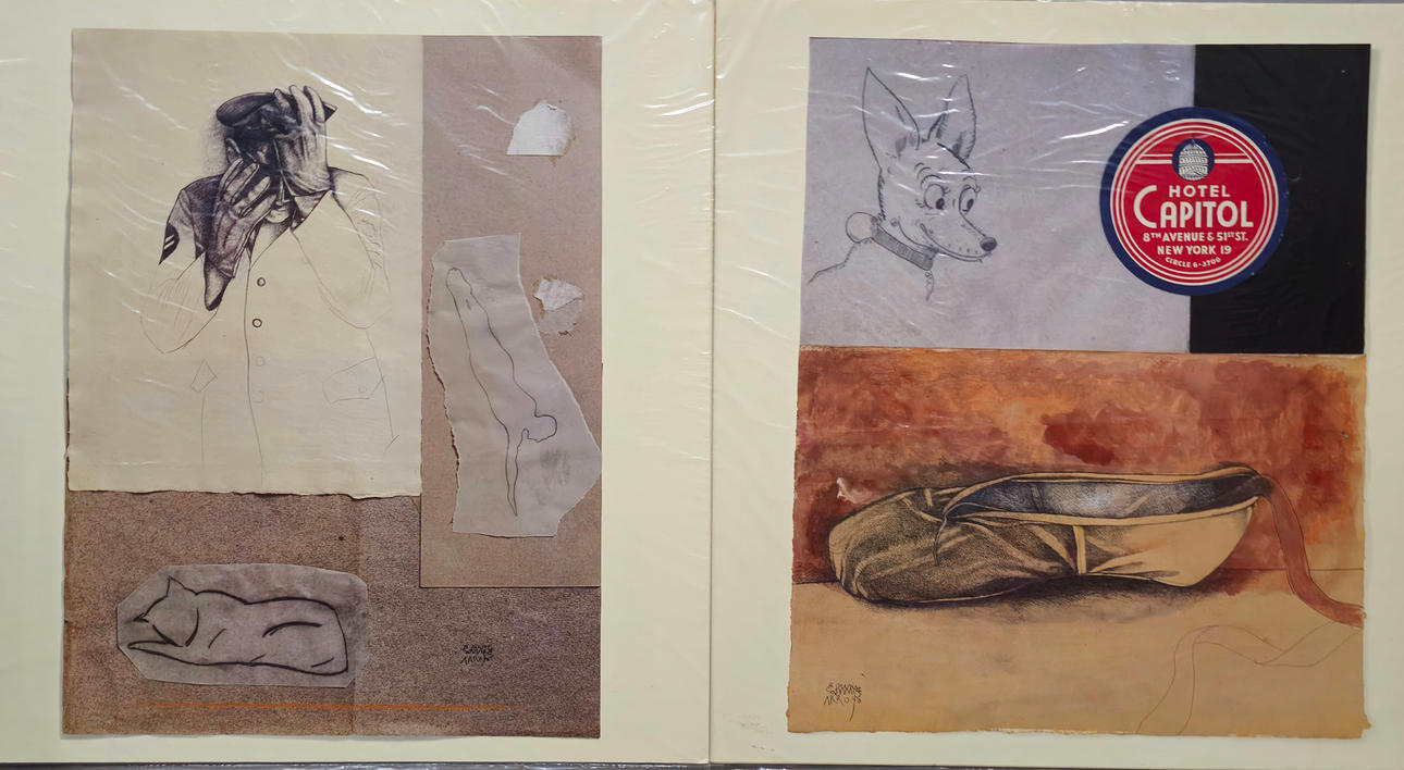 EDUARDO ARROYO. TWO LITHOGRAPHS.
