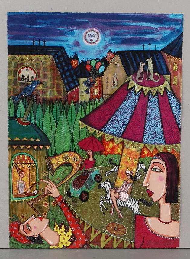 ANGELICA WIIK. litografi, signerad, EA.