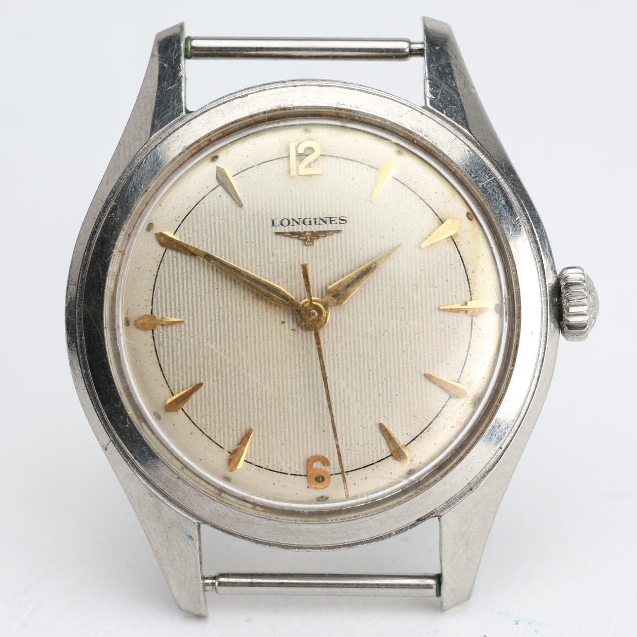 LONGINES, steel wristwatch, automatic assignment, circa 1957.