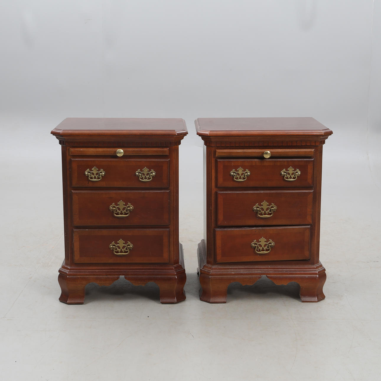 BEDSIDE TABLE, a pair.