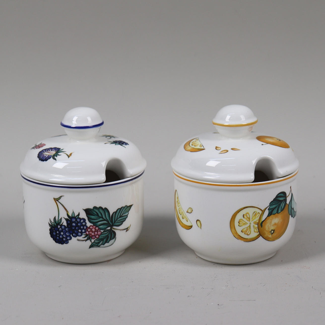 VILEROY & BOCH, “Malaga”, marmalade jars, 2pcs.