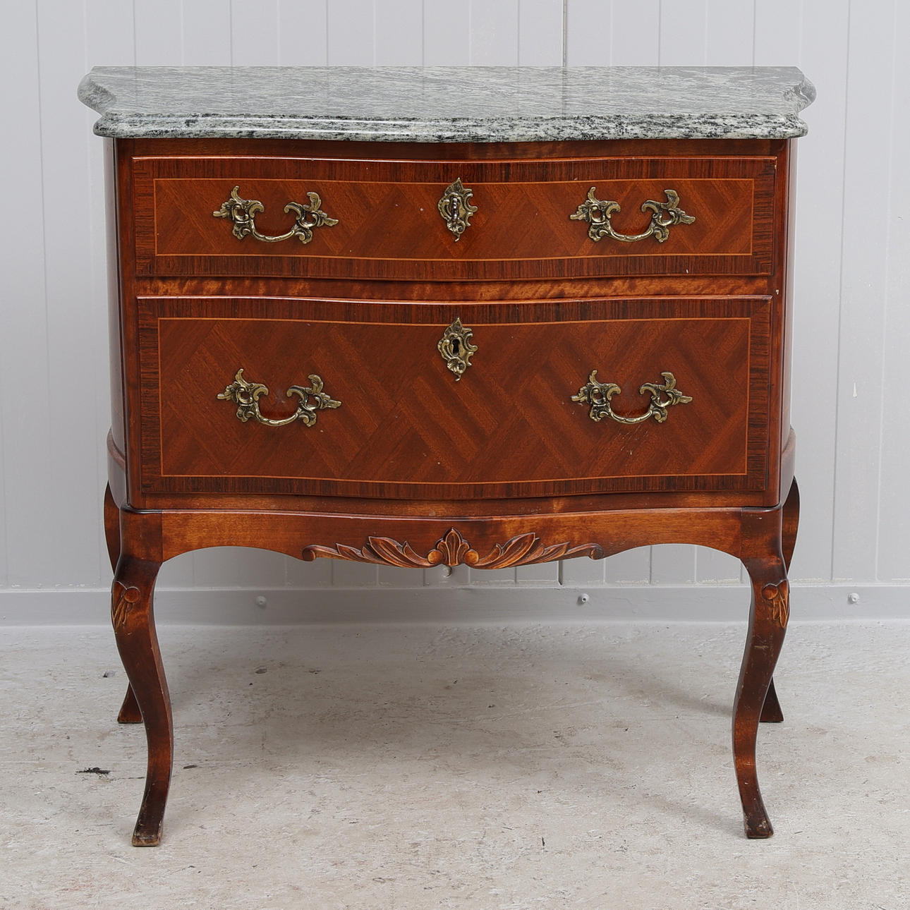 Chest of drawers with stone top, Rococo style, mid 20th century ...