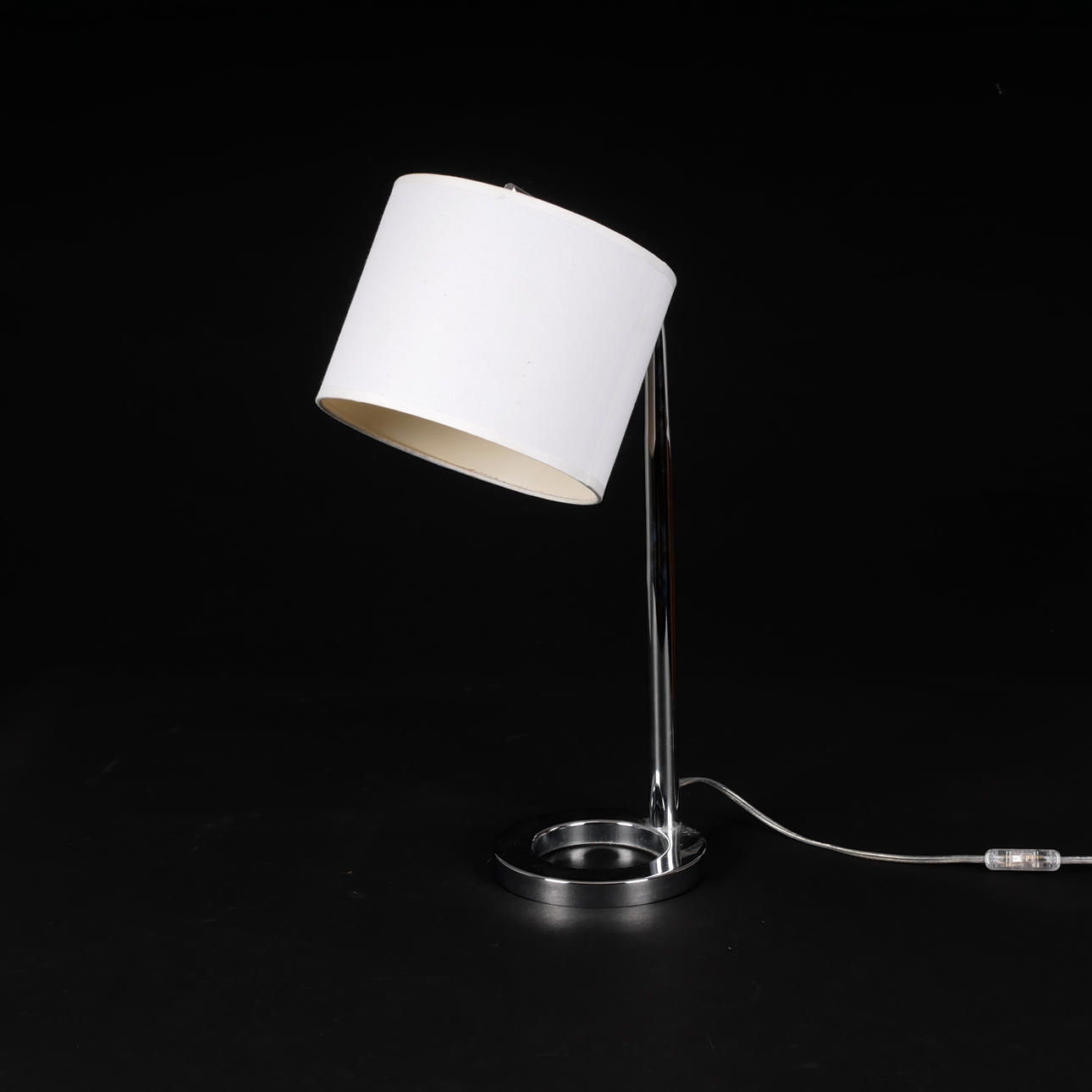 TABLE LAMP, chromed frame, K-FAB Scandinavia, contemporary.