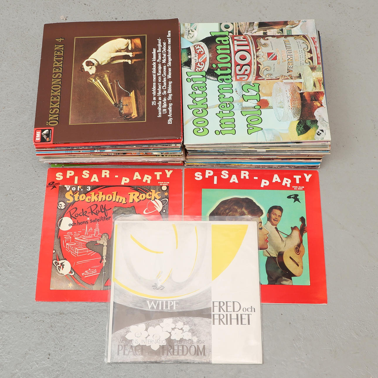 VINYL RECORDS, approx. 90 pcs.