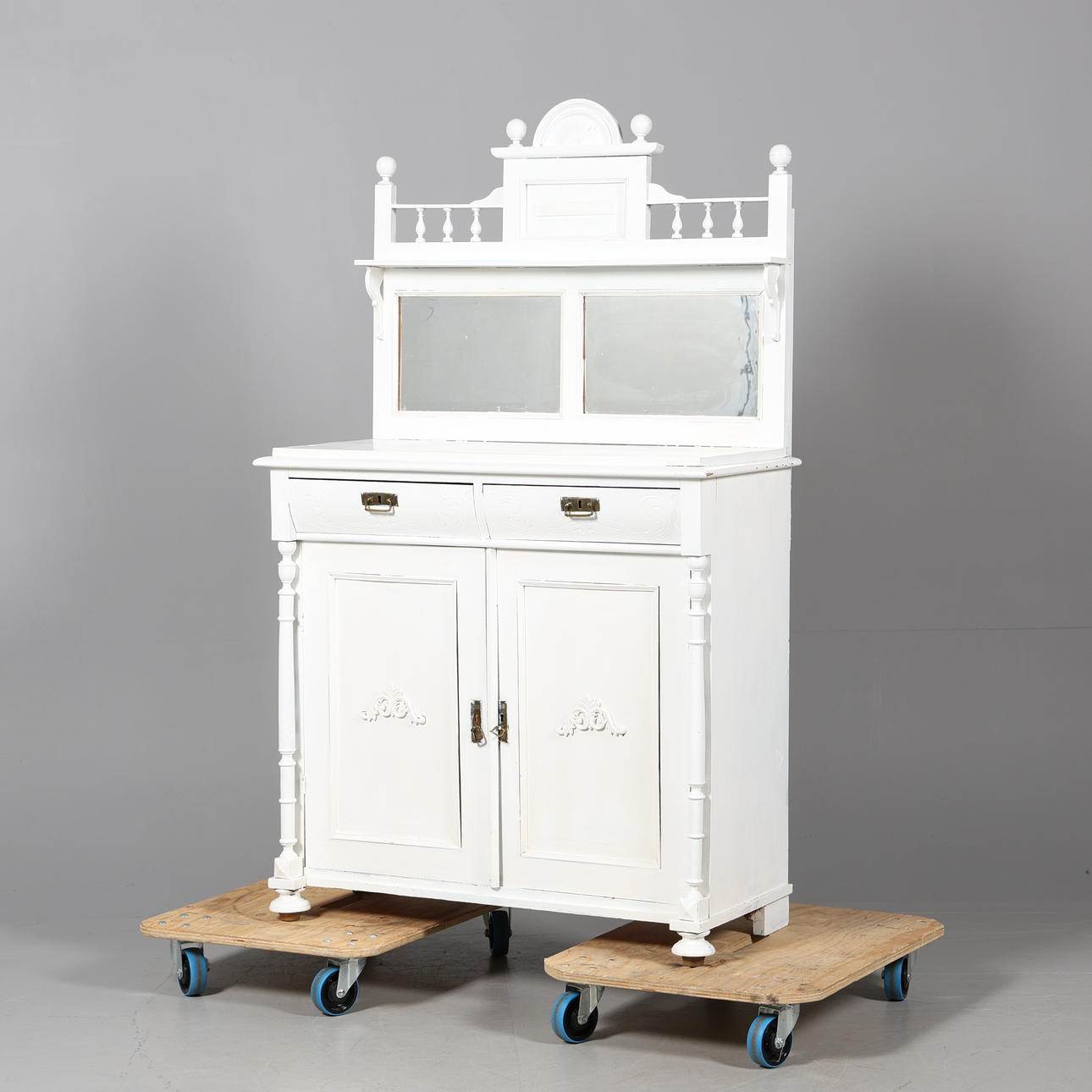 A Neo-Renaissance mirror table, painted, 20th century.