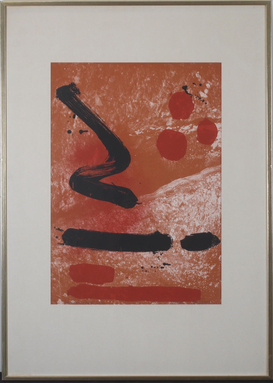 HANS LIMBUS TJÖRNERYD. “Hommage aux Trogladytes I”, print, signed and numbered 3/4, dated 80.