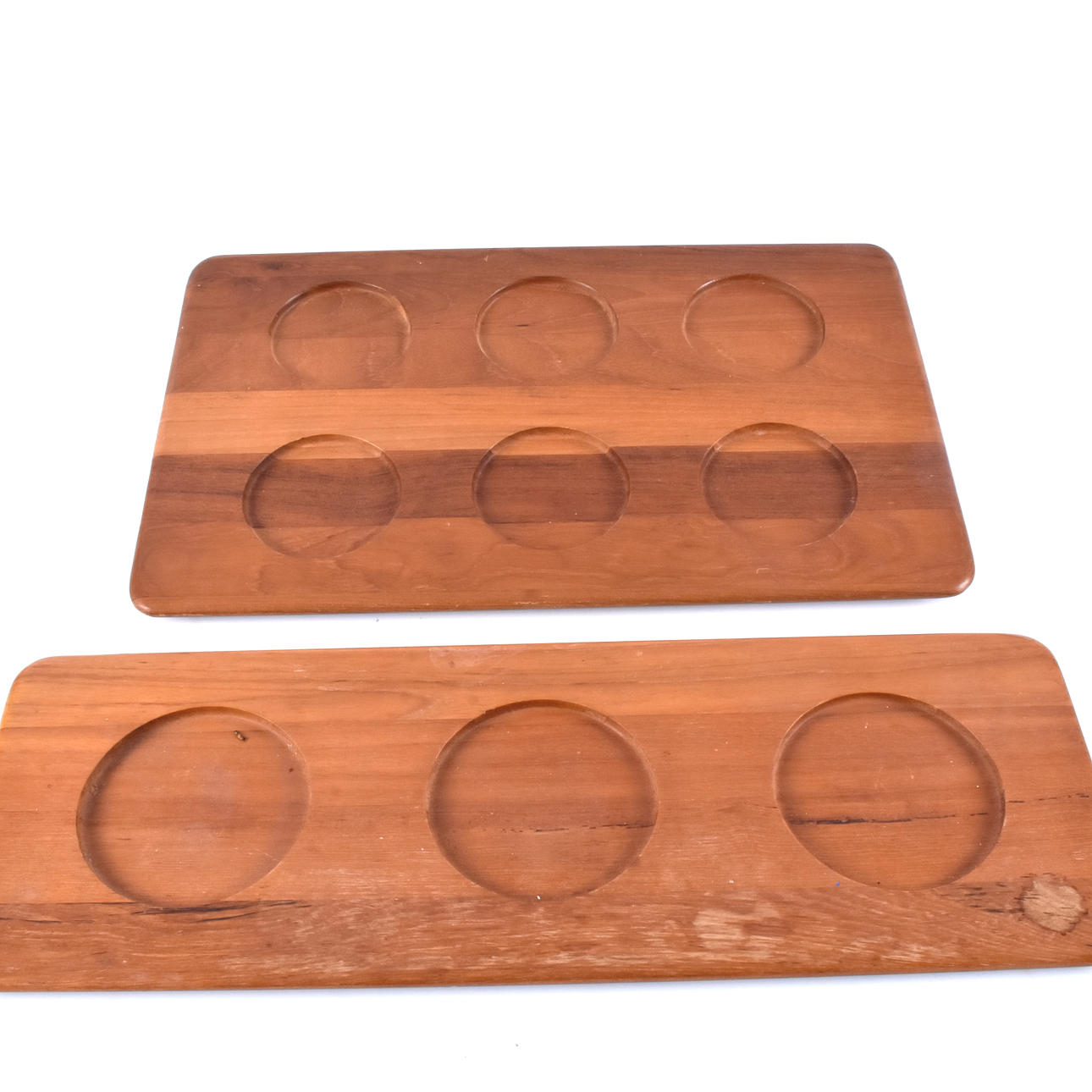 TRAYS, 2 pieces, teak, Digsmed, Denmark.
