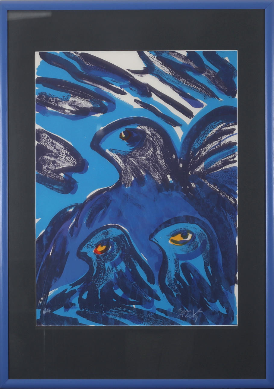 BENGT ÅBERG. Birds, lithograph, signed EA edition.