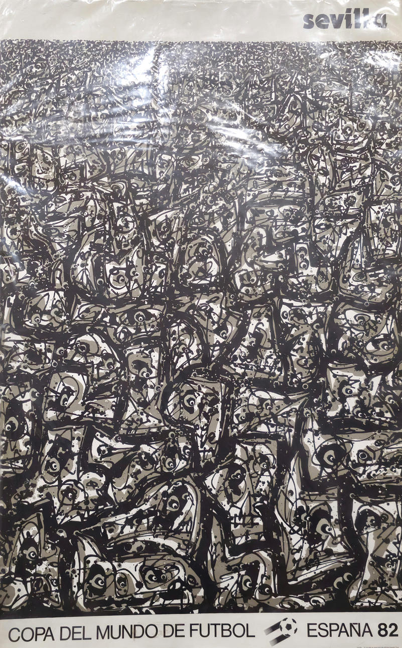 SOCCER WORLD CUP POSTER. SPAIN 1982.