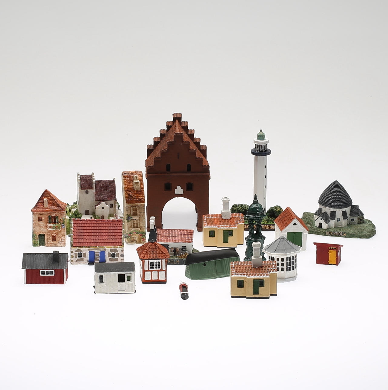 MODELLHUS, ca 17 delar, (passar Märklin), Trip Trap, Danmark.