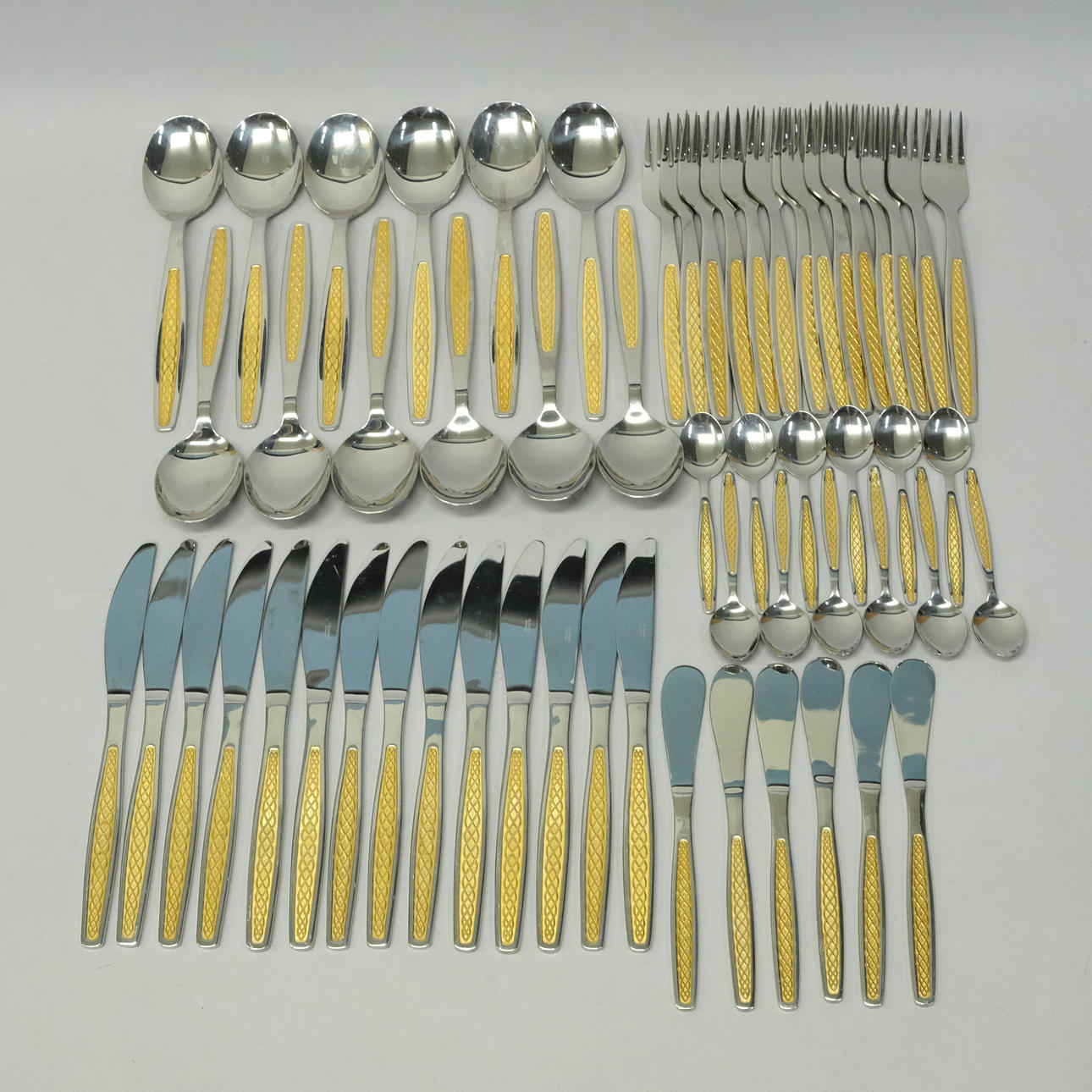 BESTIK, „GULDI“, NILS JOHAN, RUSTFRIT STÅL, 58 STK.