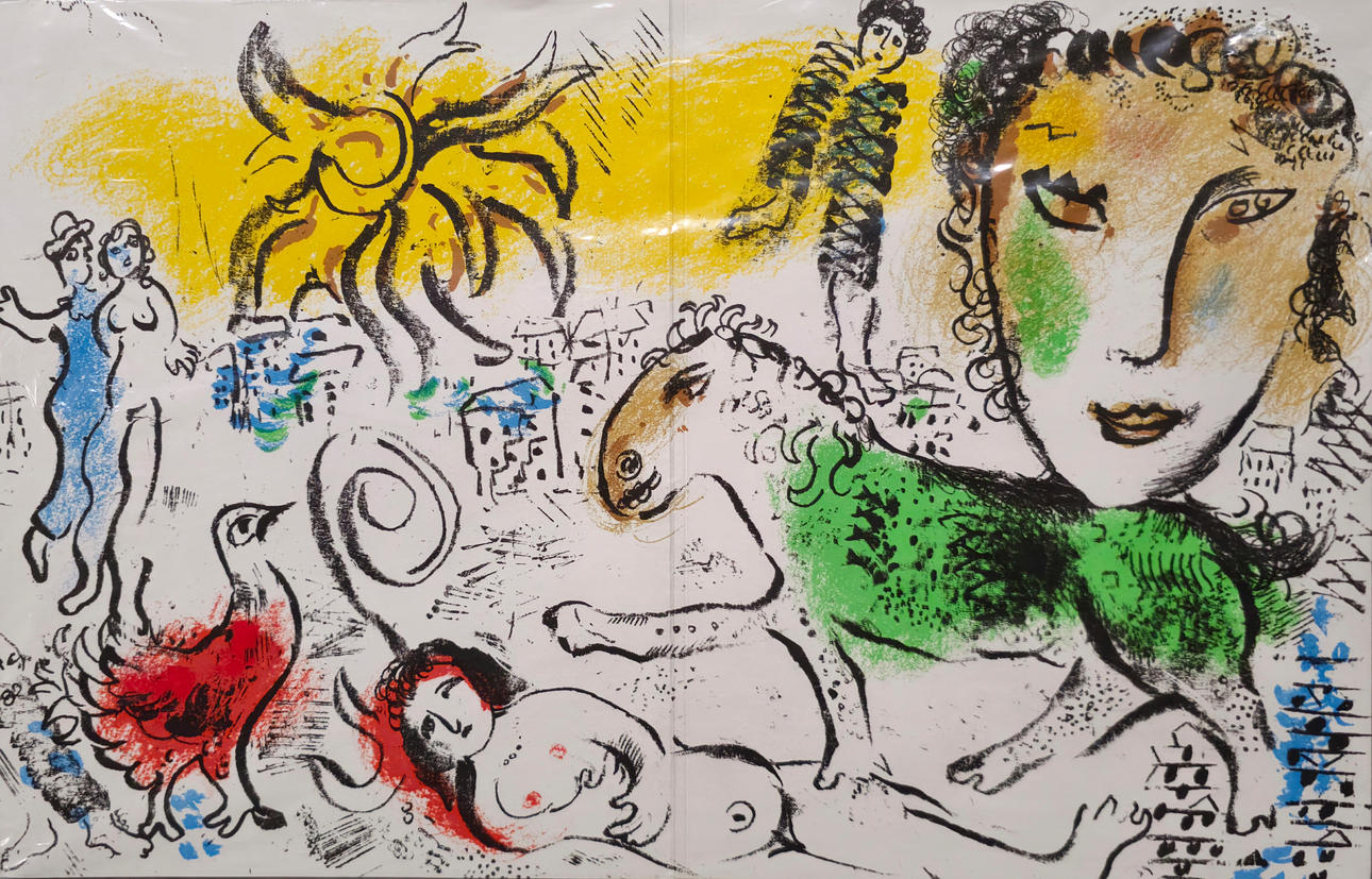 MARC CHAGALL. LITHOGRAPHY.