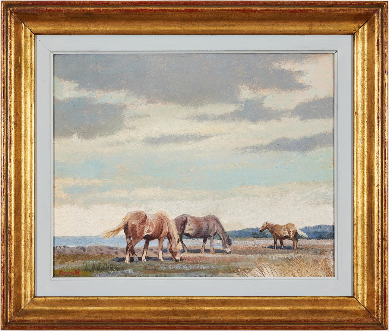 GRETA GERELL. Horses on pasture.