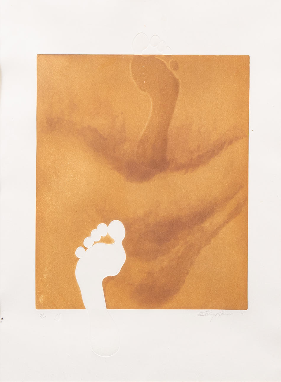 ERLING GUSTAFSSON (FÖDD 1945). Footprint, mixed media, signed and numbered.