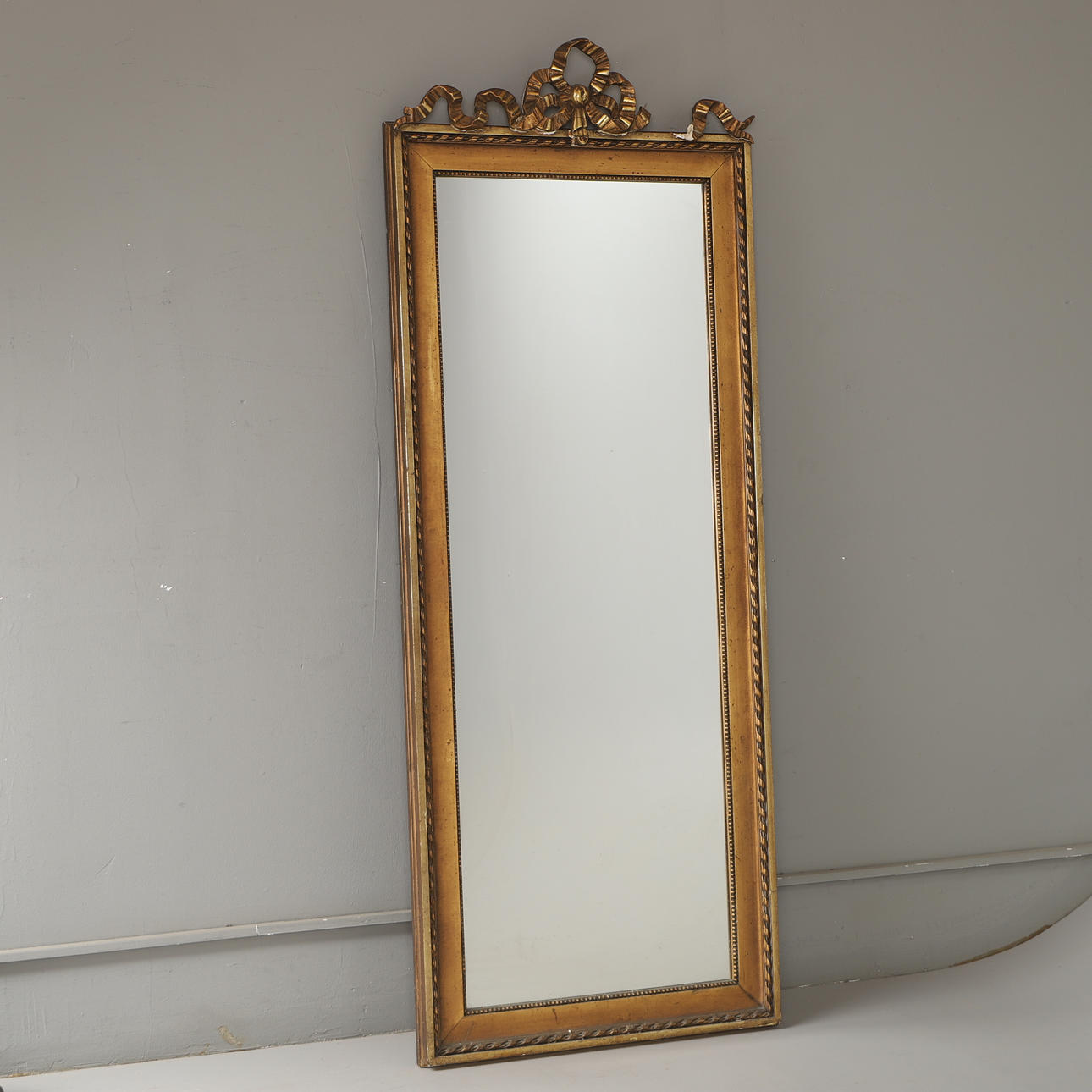 Mirror, bronzed, Gustavian style.
