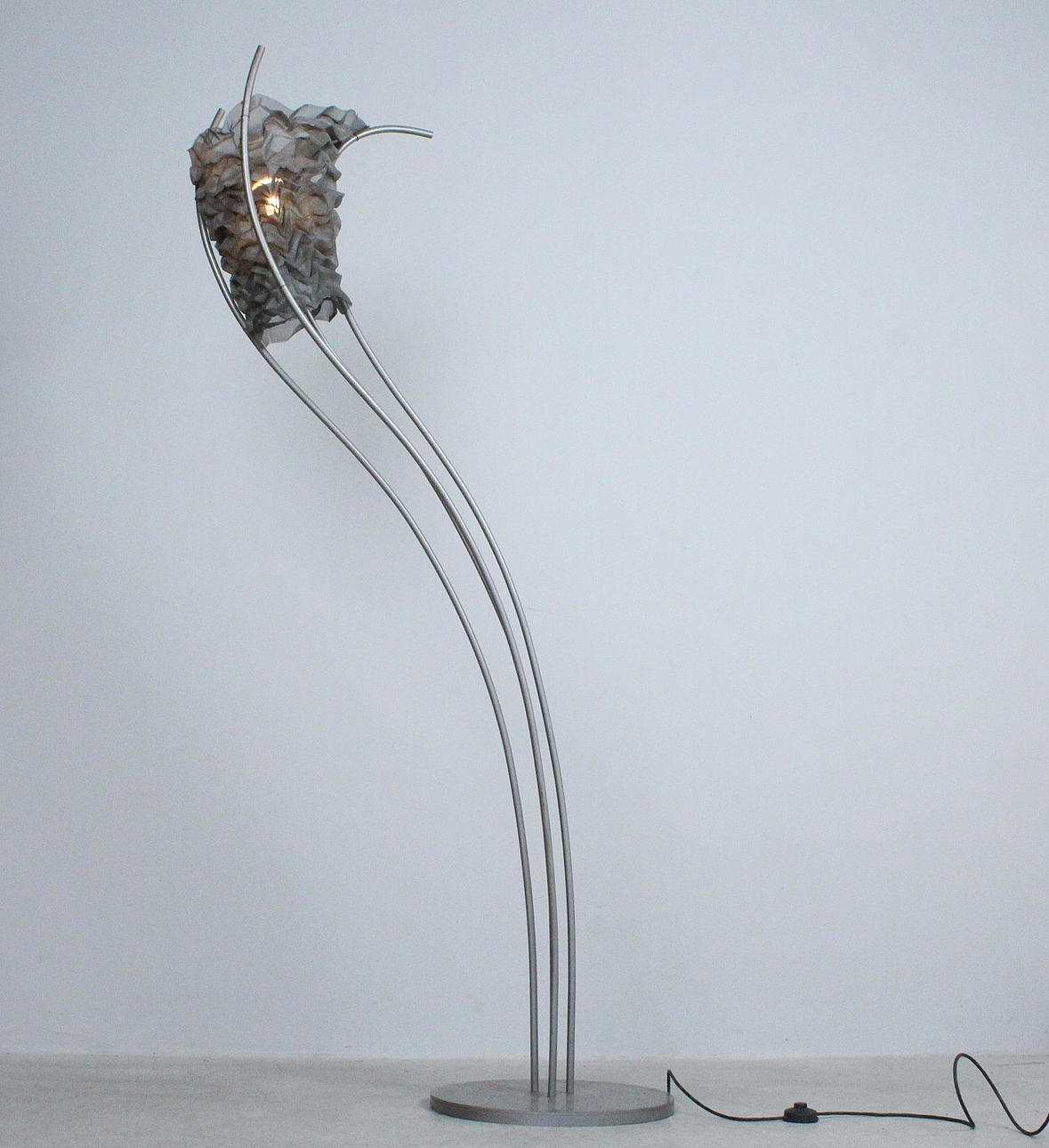 sculptural floor lamp.