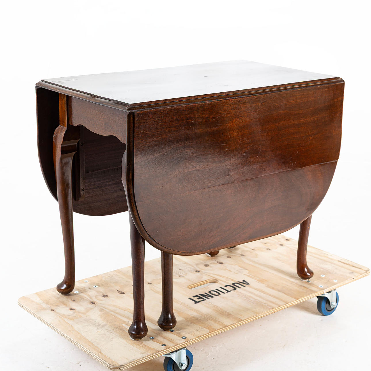 A folding table, George II style circa 1900-1920.