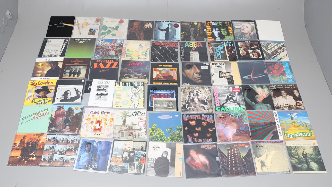 LP-SKIVOR, drygt 100 st.