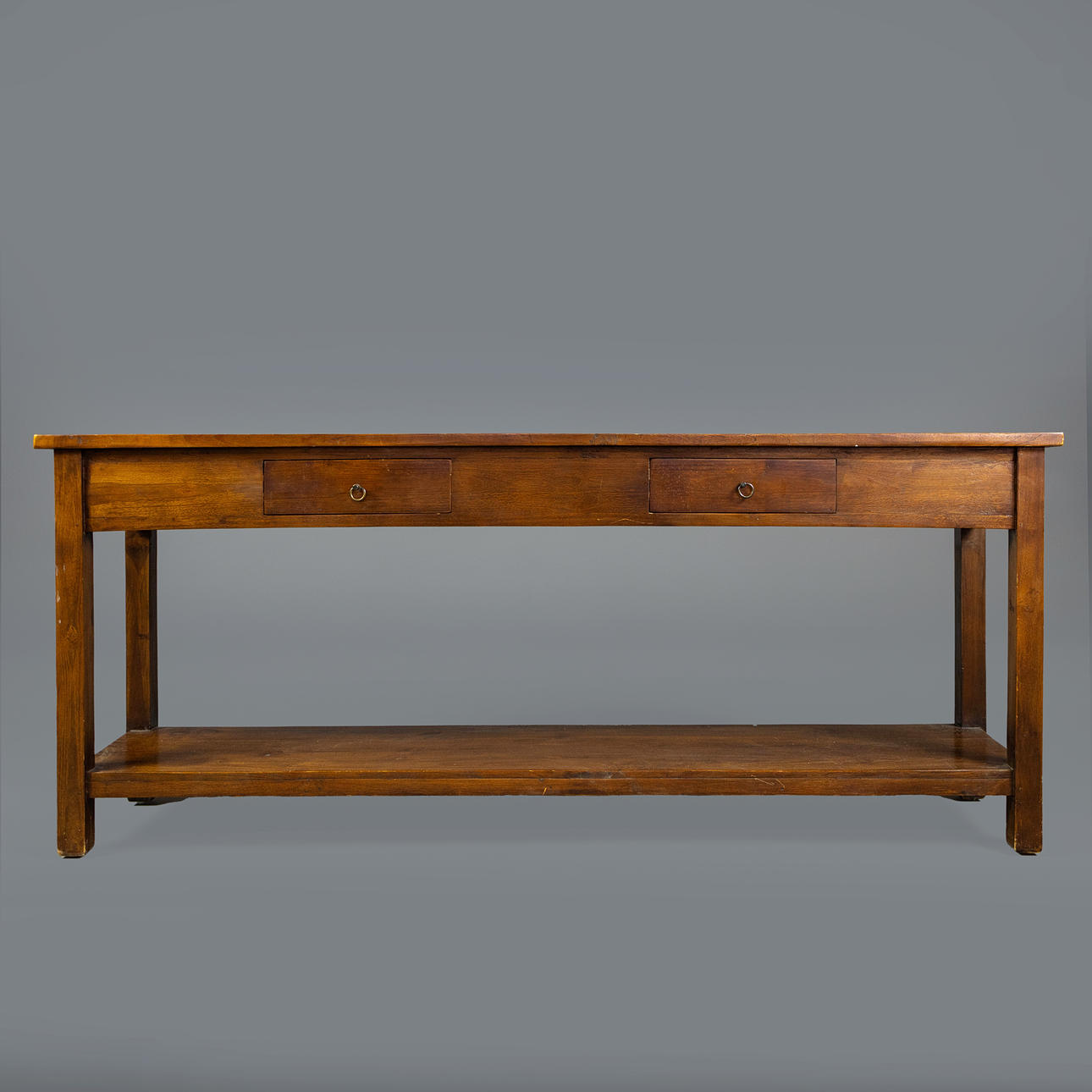 CONSOLE TABLE WITH 2 DRAWERS.