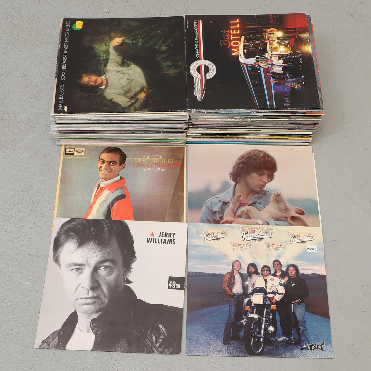 VINYLPLADER, ca. 80 stk, inklusive Jerry Williams.