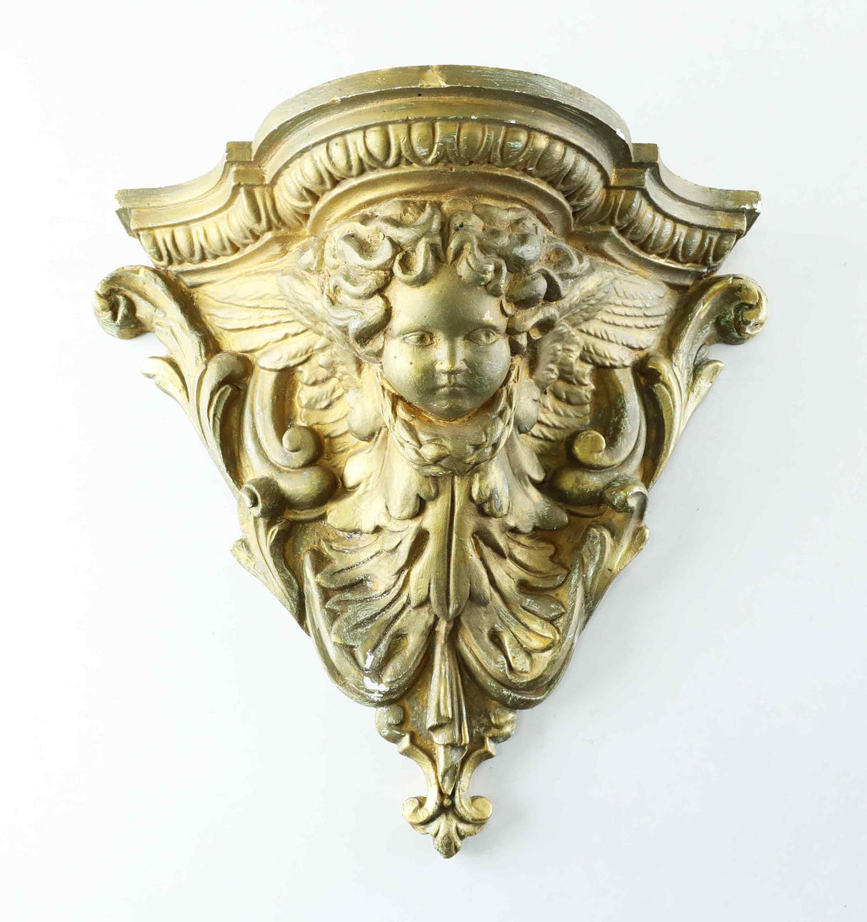 A 20th century Cherub wall console.