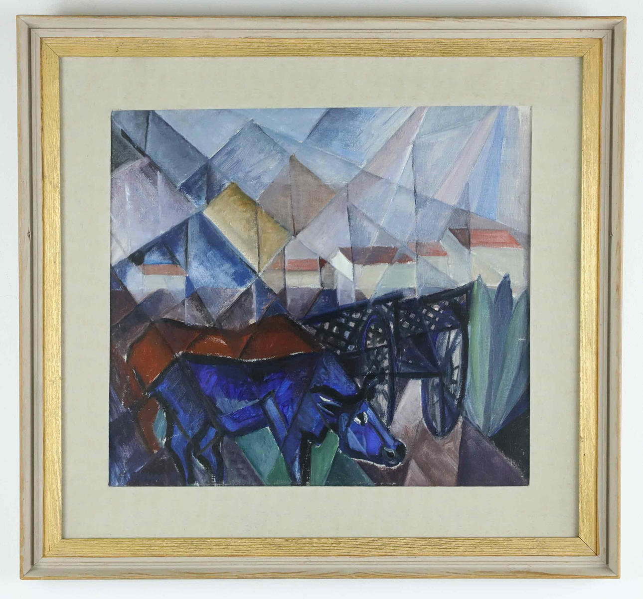 MARTHE BOHM. Oil on panel, Southern motif, signed, dated 52.