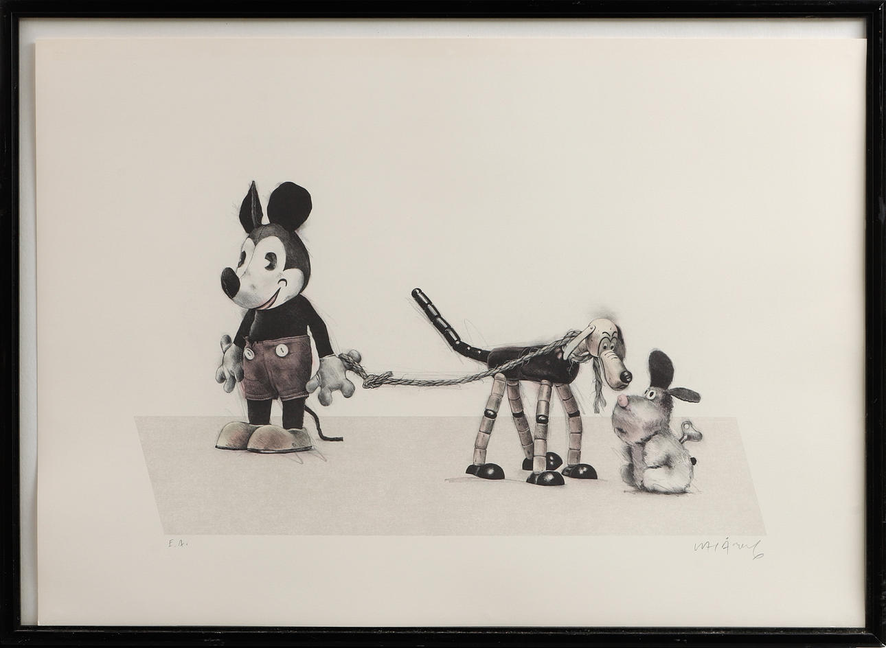 LASSE ÅBERG. Mickey Mouse, lithograph in colours, signed, ea.