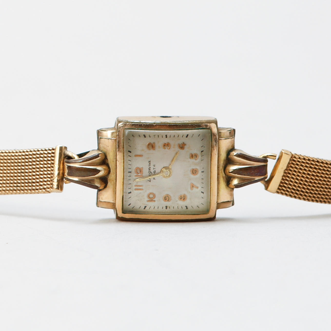 ARMBANDSUR, Dugena,stål/doublé, 18k guld i länk. Totalvikt ca 23,5 gram.