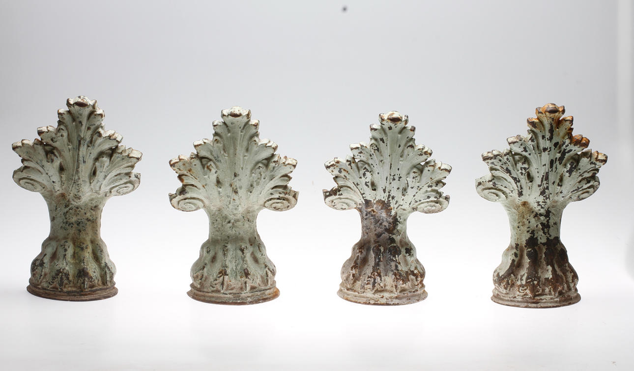 DEKORELEMENT, 2+2. Gjutjärn, 1800/1900-tal.