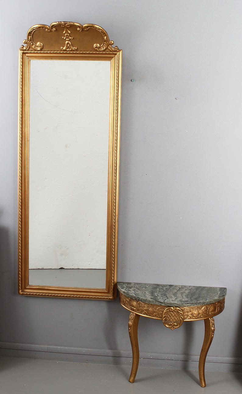 SPEGEL, med konsolbord, 1900-tal.