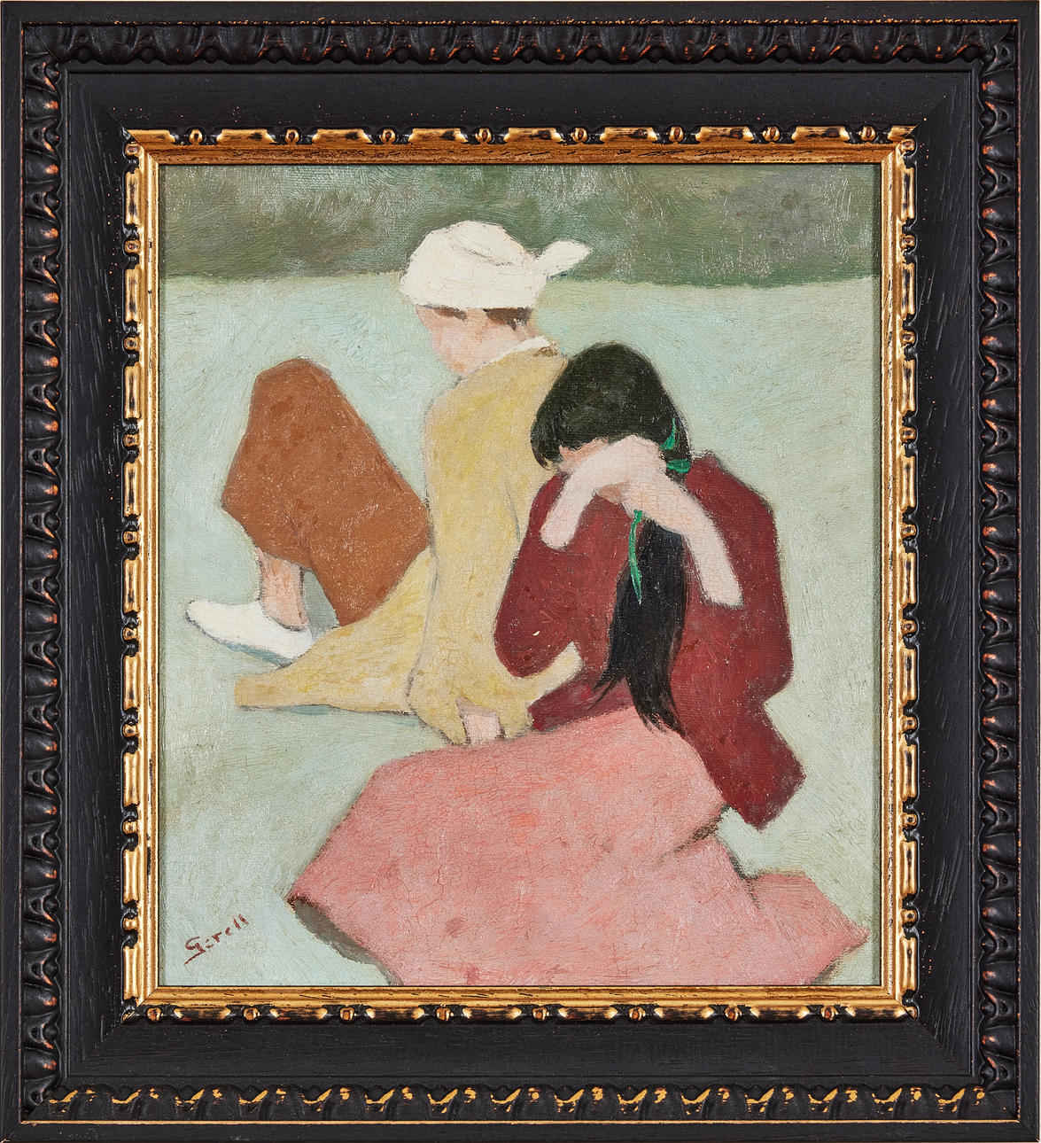 GRETA GERELL. Seated Girls.